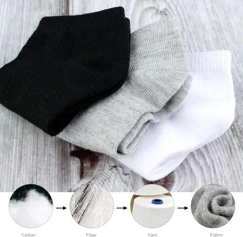 Vista 7 de BOOPH 15 calcetines para niños y niñas medio cojín de corte bajo