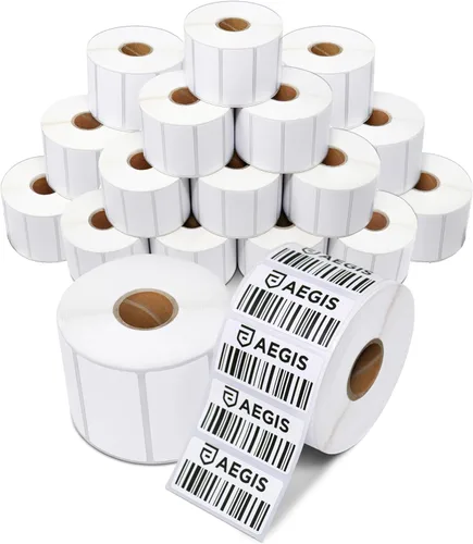 Vista 12 de Aegis Adhesives - Etiquetas térmicas directas de 1 pulgada x ½ pulgada para etiquetas de precio pequeño, dirección de devolución, carpeta