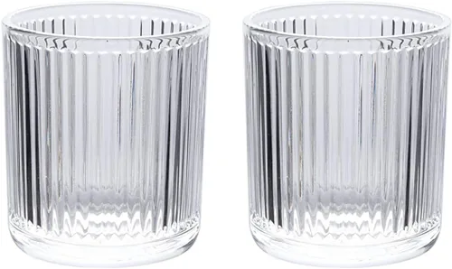 Vista 5 de Gaolinci 2 Piezas Vaso de Vidrio Tumbler, Portacepillos de Dientes, Tazas de Baño, 10 onzas