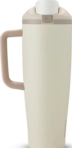 Vista 37 de Owala FreeSip - Botella de agua de acero inoxidable, 30 onzas, pastel de comida de ángel Angel Food Cake