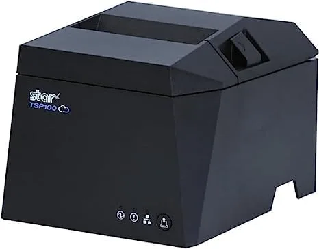 Vista 3 de Star Micronics TSP143IIILAN TSP100IIILAN - Impresora térmica de recibos Ethernet (LAN), gris, conectividad LAN y Ethernet negra, velocidad