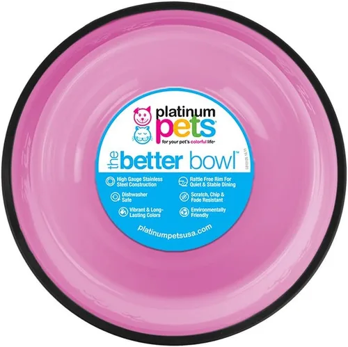 Vista 16 de Platinum Pets - tazón de acero inoxidable para gatos y perros que no se vuelca