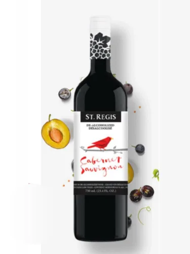 Vista 3 de St Regis Cabernet Sauvignon (vino sin alcohol)