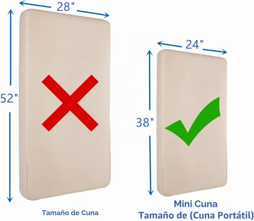 Vista 2 de American Baby Company Protector de colchón impermeable para cuna pequeña de Blanco - 1 paquete