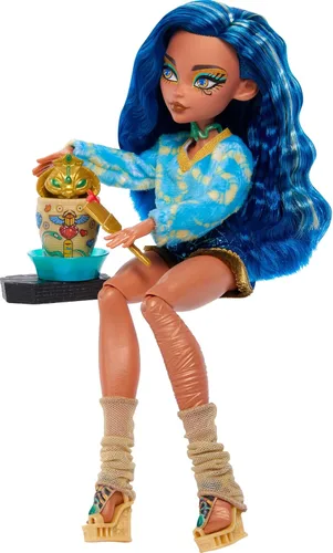 Vista 3 de Monster High Muñeca Cleo De Nile Secrets Self-Scare Secrets