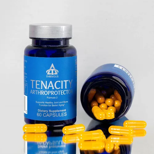 Vista 7 de Thrivous Tenacity Arthroprotector - Suplemento de apoyo articular y óseo con boswellia ApresFlex®, Same, cúrcuma, vitamina D3 y K2 - 60 cápsulas