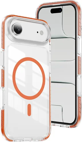 Vista 40 de LEMAXELERS Funda magnética transparente para iPhone 18 Pro Max, color negro