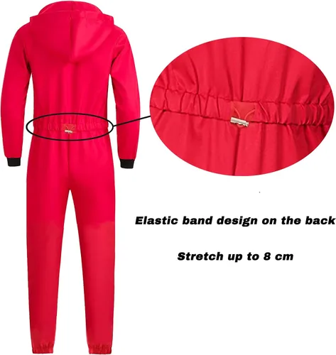 Vista 2 de Traje original de cosplay rojo XS-XXL Rojo