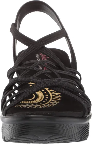 Vista 2 de Skechers Parallel Crossed Wires - Sandalias con talón descubierto y plataforma para mujer