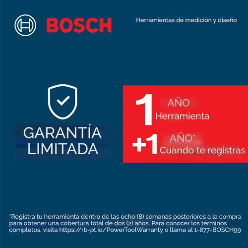 Vista 16 de Bosch Medidor láser GLM165-40 Blaze™ Pro de 165 pies