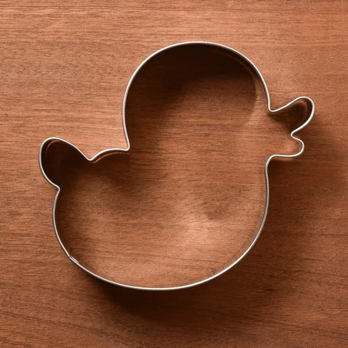 Vista 3 de LILIAO Cortadores de galletas de oso de peluche y pato para niños, cortadores de sándwich de pan de galletas para baby shower, acero inoxidable