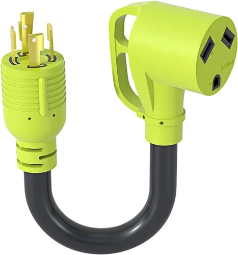 Vista 15 de Adaptador de interruptor de transferencia de generador AOWEITOUR NEMA L5-30P enchufe macho a L14-30R hembra, enchufe de bloqueo giratorio de 30