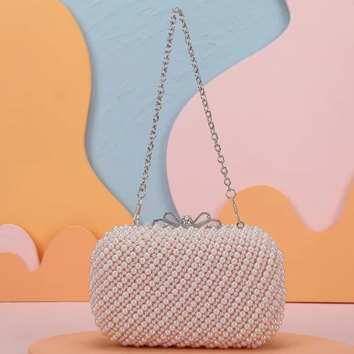 Vista 6 de Fawziya - Bolso de noche para mujer diseño de lazo