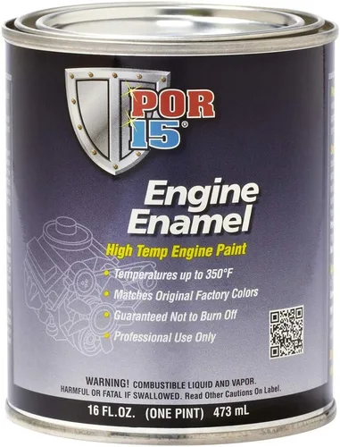 Vista 4 de POR-15 Esmalte para motor, pintura para motor de alta temperatura, 16 onzas líquidas, AMC azul verde