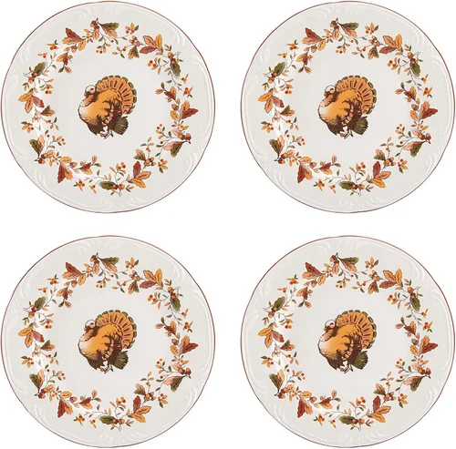Vista 5 de Pfaltzgraff Autumn Berry - Juego de vajilla de 16 piezas, servicio para 4, multicolor
