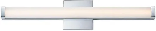 Vista 14 de Maxim Lighting Spec - Lámpara de tocador de baño Acabado de aluminio de níquel satinado Lámpara contemporánea para interiores Ideal para baños
