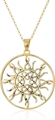 Vista 10 de Amazon Essentials . Collar con colgante celta de plata de ley 925 para mujer, cadena Rolo de 18 pulgadas, joyería hipoalergénica para mujer