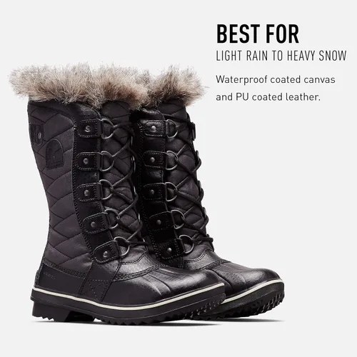 Vista 3 de SOREL Tofino II - Botas de invierno con aislamiento impermeable y cuello de piel sintética para mujer