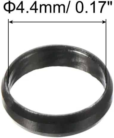 Vista 2 de PATIKIL Anillos del eje del dardo, accesorios de aluminio del anillo O del dardo para los ejes del plástico y de nylon
