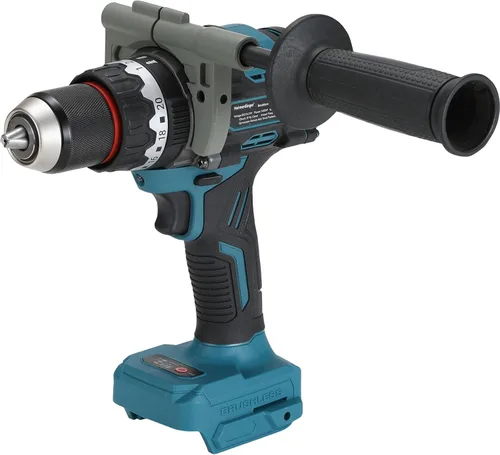 Vista 7 de Taladro inalámbrico de 354 en libras para batería Makita de 18 V, portabrocas sin llave de 3/8 pulgadas, 21+1 ajustes de par, 1980 RPM, luz LED