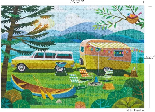 Vista 2 de WerkShoppe Happy Camper - Rompecabezas de 1000 piezas