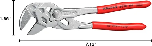 Vista 11 de KNIPEX - Llave de alicates, cromada (86 03 180), rojo