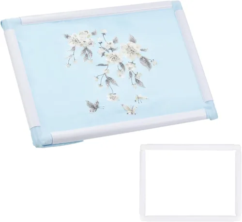 Vista 7 de PATIKIL Aros de bordado, marco universal de aro para bordar, reutilizable, cuadrado, rectangular, de plástico, para manualidades, costura