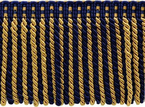 Vista 8 de DÉCOPRO Colección Noblesse de 6 pulgadas de largo con borde de flecos de lingote con cabecera de punto elegante (estilo # DB6), color burdeos