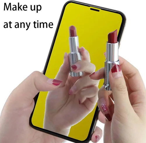 Vista 5 de Espejo de vidrio templado antiazul, protector de pantalla anti-espía, película antiespía para iPhone 11 Pro Max/iPhone XS Max, 6.5 pulgadas