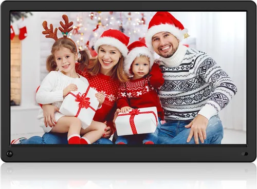 Vista 7 de Atatat - Marco de fotos digital de 10 pulgadas WiFi con pantalla táctil IPS de 1280x800, comparte fotos y vídeos a través de la aplicación, correo
