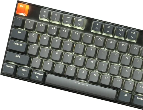 Vista 8 de Keychron K8 Hot-swappable Wireless BluetoothWired USB Mechanical Keyboard with Gateron G Pro Brown SwitchWhite LED BacklightN-Key Rollover