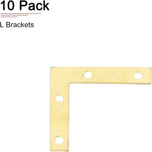 Vista 6 de DTGN Placas de reparación en forma de L de 1.969 x 1.969 in (largo x ancho), paquete de 10 unidades, buenas para el mantenimiento de muebles