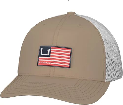 Vista 50 de HUK - Gorra de camionero de malla para hombre con cierre a presión Gorra de pesca antirreflectante