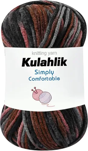 Vista 95 de 50g (1x50g) Hilo Acrílico para Crochet y Tejido, Hilo Degradado Colorido, 1 Rollo de Madejas, Hilo Acrílico Multicolor, Perfecto para Proyectos