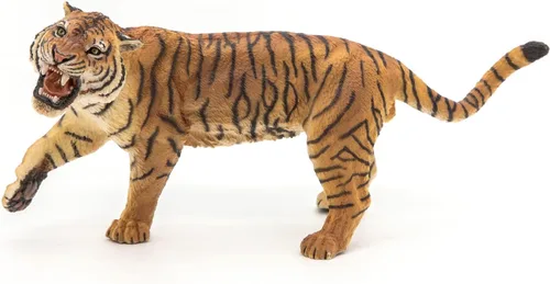 Vista 3 de Papo - Figura realista de tigre rugiente para niños - A partir de 3 años - Colección de depredadores de la selva - Juego educativo de animales