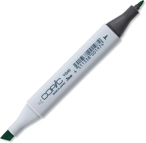 Vista 6 de Copic Marcador de alcohol clásico de doble punta, B21-Copic, azul bebé