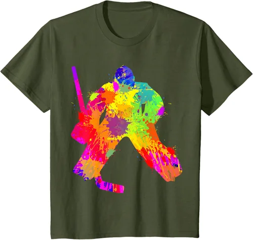 Vista 14 de Camiseta de hockey de hockey sobre hielo, Negro