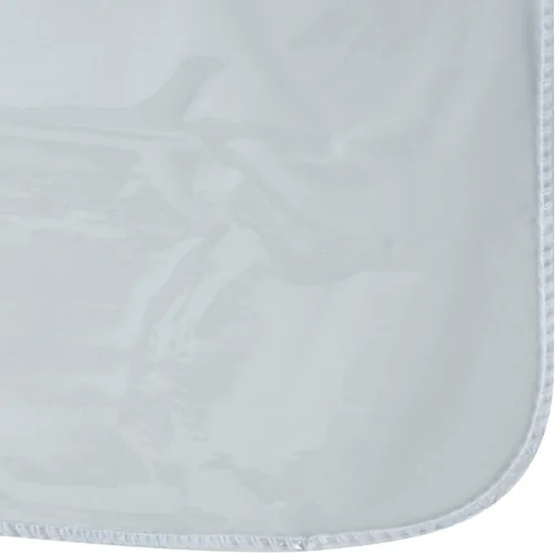 Vista 4 de Home Details Protector de mantel redondo 70 pulgadas Cocina Construcción duradera Vinilo Crystal Clean