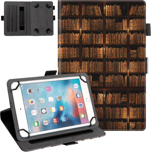 Vista 24 de Dteck Funda Universal (7.9" a 8.4") - Funda Protectora con Soporte Plegable para Apple iPad mini/Samsung Galaxy Tab 8.0 8.4 /Lenovo Tab 8" /onn.
