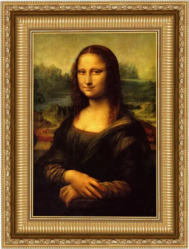 Vista 15 de ELITEART -La Belle Ferronnière por Leonardo DaVinci Reproducción de pintura al óleo Giclée de arte de pared impresiones en lienzo tamaño marcado: 29