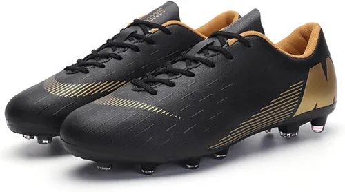 Vista 4 de WCCICSS Zapatos de fútbol para hombre zapatos de fútbol con tacos para adultos césped firme deportes al aire libre