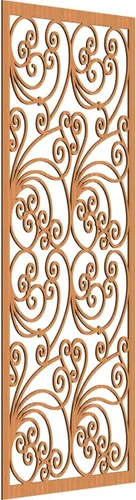 Vista 7 de 9 3/8"W x 24 3/8"H x 1/4"T Marilla Decorativos Paneles de Pared de Madera Calado, Abedul