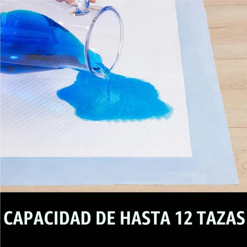 Vista 6 de Almohadillas desechables para cachorros Gorilla Guard, 150 unidades de 28x34 pulgadas, almohadillas de 5 capas para orina de perros, almohadilla