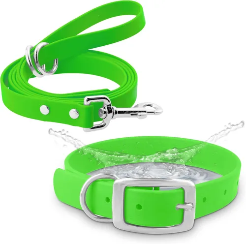 Vista 17 de Regal Dog Products Collar pequeño negro para perros con doble hebilla resistente y anillo en D Collar de perro ajustable de Biothane