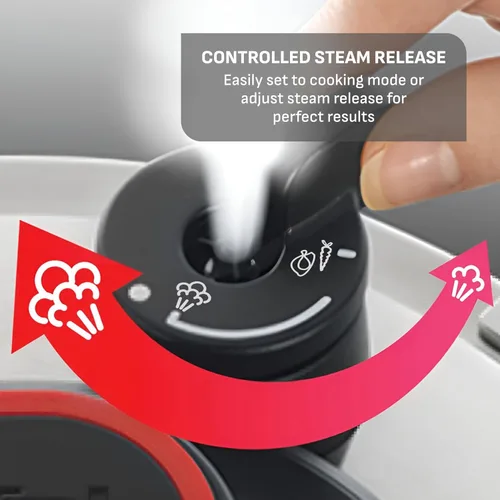 Vista 13 de Olla a presión eléctrica T-Fal 12 en 1, multifuncional programable con 25 programas integrados inteligentes, olla de cerámica antiadherente