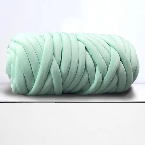 Vista 9 de Hilo grueso para tejido de brazo gigante para manta de nudo trenzado, hilo grueso jumbo tuerce tubular Ya rn suave extra grueso Yar n, tejido Gris