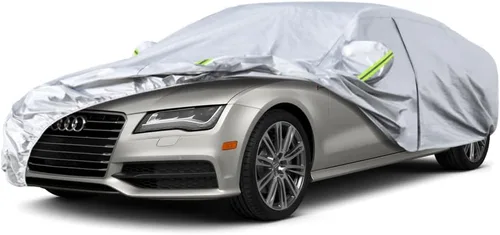 Vista 31 de KouKou Funda impermeable para automóvil SUV adecuada para BMW X1 de 2009 a 2025, 7 capas a prueba de viento para todo tipo de clima, cubierta