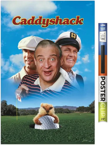 Vista 17 de Trends International Caddyshack - Póster de pared de arte clave, 14.725 x 22.375 pulgadas, versión enmarcada de madera de granero Versión enmarcada