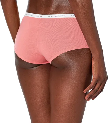 Vista 3 de Tommy Hilfiger Braguitas clásicas de algodón para mujer, paquete de 5