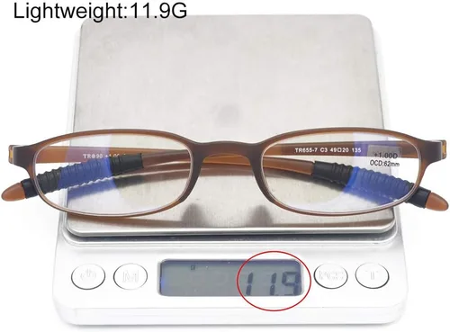 Vista 3 de Gafas de Lectura para Computadora con Bloqueo de Luz Azul (Flexibles y Ligeras) Lentes Portátiles de Plástico